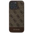 Custodia Guess 4G Stripe Logo iPhone 16 Pro Max Marrone