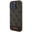 Custodia Guess 4G Stripe Logo iPhone 16 Pro Max Marrone