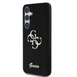 Guess Hoesje Vaste Glitter 4G Metalen Logo Samsung Galaxy S25 Zwart