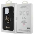 Guess Husa Fixed Glitter 4G Metal Logo iPhone 15 Pro Negru