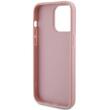 Guess Husa Fixed Glitter 4G Metal Logo iPhone 15 Pro Roz