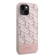 Custodia Guess GCube Stripes MagSafe per iPhone 14 Rosa