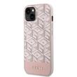 Custodia Guess GCube Stripes MagSafe per iPhone 14 Rosa