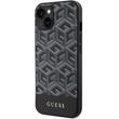 Custodia Guess GCube Stripes MagSafe per iPhone 15 / 14 / 13 Nero