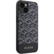 Custodia Guess GCube Stripes MagSafe per iPhone 15 / 14 / 13 Nero