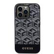 Custodia Guess GCube Stripes MagSafe per iPhone 15 Pro nera