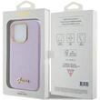 Coque Guess Glitter entièrement enveloppée pour iPhone 15 Pro Max Lilas