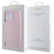 Custodia Guess Grained Classic Logo MagSafe per iPhone 16 Pro Max Rosa
