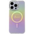 Custodia Guess Iridescent Script MagSafe iPhone 15 Pro Rosa