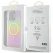 Custodia Guess Iridescent Script MagSafe iPhone 15 Pro Rosa