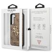 Guess Husa PU 4G Metal Logo Samsung Galaxy S23 Maro