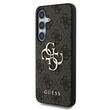 Custodia Guss PU 4G con logo in metallo per Samsung Galaxy S25 Marrone