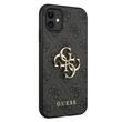 Guess Case PU 4G Metal Logo iPhone 11 Gray