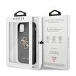 Guess Case PU 4G Metal Logo iPhone 11 Gray