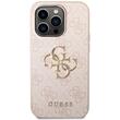 Guess Case PU 4G Metal Logo iPhone 15 Pro Pink