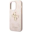 Guess Case PU 4G Metal Logo iPhone 15 Pro Pink