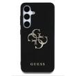 Guess Hoesje PU Gekorreld 4G Metalen Logo Samsung Galaxy S25 Zwart