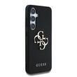 Guess Hoesje PU Gekorreld 4G Metalen Logo Samsung Galaxy S25 Zwart