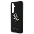 Guess Hoesje PU Gekorreld 4G Metalen Logo Samsung Galaxy S25 Zwart