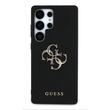 Guess Hoesje PU Gekorreld 4G Metalen Logo Samsung Galaxy S25 Ultra Zwart