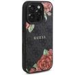Custodia Guess in pelle PU 4G Rose MagSafe per iPhone 16 Pro Max Nero