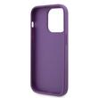 Guess Cover Rhinestones Triangle Metal Logo iPhone 15 Pro Purple