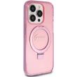 Guess Husa Ring Stand Glitter MagSafe iPhone 15 Pro Max Rosa