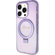 Guess Husa Anello Stand Glitter MagSafe iPhone 15 Pro Mov
