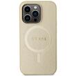 Custodia Guess Saffiano MagSafe per iPhone 15 Pro Beige