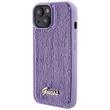 Custodia Guess con logo in paillettes per iPhone 15 viola