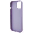 Custodia Guess con logo in paillettes per iPhone 15 viola
