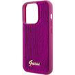 Custodia Guess con logo in paillettes per iPhone 15 Pro Magenta