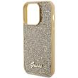 Guess Coque Square Mirror Script Logo iPhone 15 Pro Or