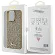 Guess Case Square Mirror Script Logo iPhone 15 Pro Max Gold