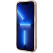 Guess Custodia in TPU Camera Outline Traslucido per iPhone 14 Plus Rosa