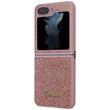 Custodia Guess in TPU Glitter Flakes Logo in Metallo Samsung Galaxy Z Flip5 Rosa