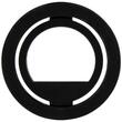 Guess Ring für Telefon Strasssteine MagSafe Schwarz