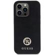 Guess Husa 4G Strass Metal Logo iPhone 15 Pro Max Negru