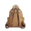 Sac à dos en cuir noisette