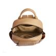 Sac à dos en cuir noisette