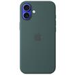 Funda de silicona original de Apple para iPhone 16, MagSafe, color verde lago (de temporada)