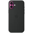 Funda de silicona original de Apple para iPhone 16 Plus, MagSafe, negra
