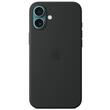 Funda de silicona original de Apple para iPhone 16 Plus, MagSafe, negra