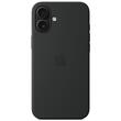 Funda de silicona original de Apple para iPhone 16 Plus, MagSafe, negra