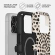 Funda Burga Husa de doble capa Magsafe Almond Latte para iPhone 17 Pro Max