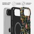 Funda Burga Husa de doble capa Magsafe Bloomy Garden para iPhone Air