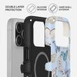 Funda Burga Husa de doble capa Magsafe Give Me Butterflies para iPhone 17 Pro