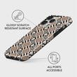 Burga Hoesje Dubbellaags Monogram iPhone 14 Pro Max