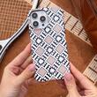 Burga Hoesje Dubbellaags Monogram iPhone 14 Pro Max