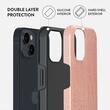 Burga Hoesje Dubbellaags Roze Croco iPhone 15 Plus